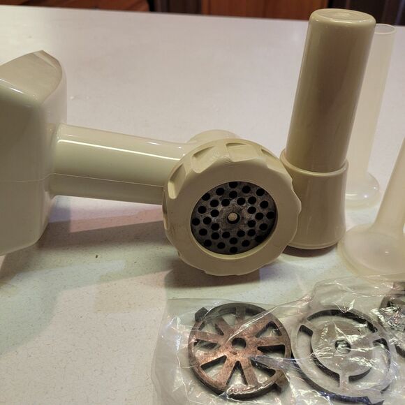 Vtg Oster Sausage Maker Kit For Regency Kitchen Center 2 Grinders W/3 Size... - Picture 6 of 7